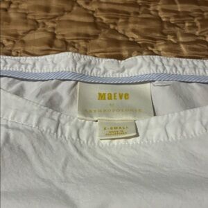 Maeve White Blouse by Anthropologie